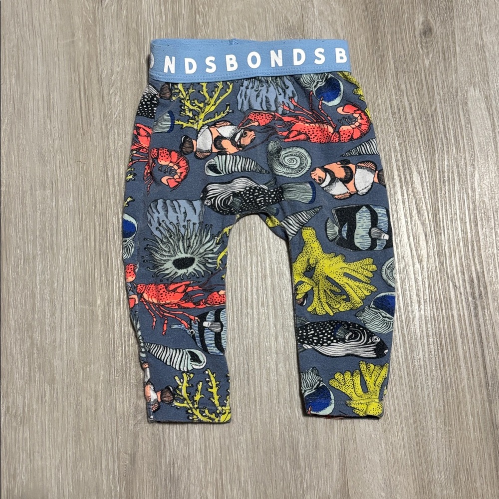 Bonds Ocean Sea  Baby Stretchie Leggings - Multicolor 3-6 Month